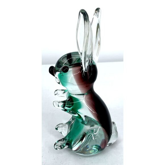 Murano Art Glass Bunny Rabbit Green Purple | Mercari Murano Art Glass Bunny Rabbit Green Purple Long Ear 6\